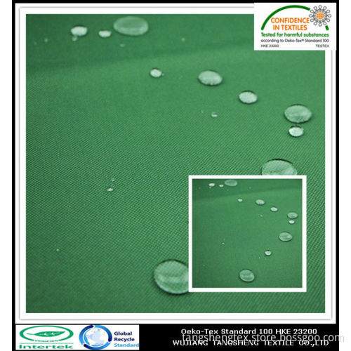 100% Recycled PET polyester 190T coated waterproof taffeta fabric for tent and umbrella